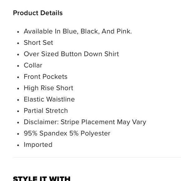 Kianna short set - Picture 5 of 6